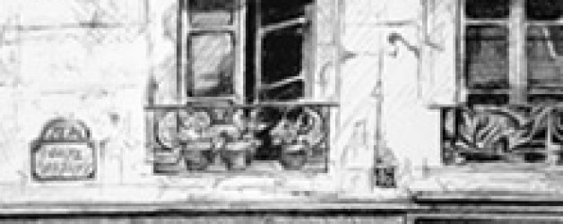Cafe Bertrand Pen and Ink